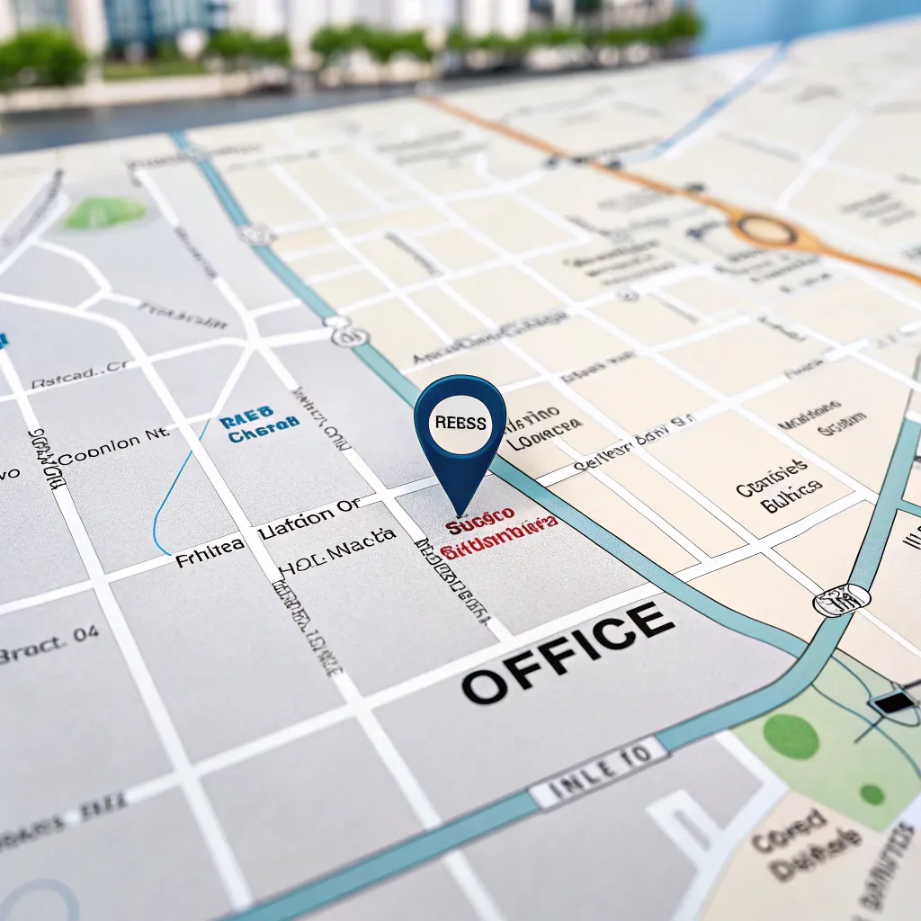 Map location of office