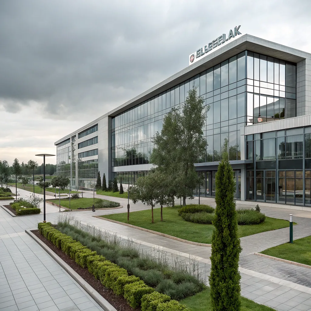 Exterior view of Elogluemlak office building